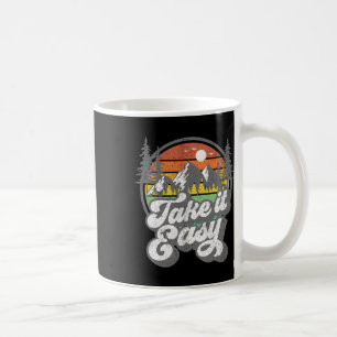 Caneca De Café Leve Facilmente Acampamento Retro Camping Camper A