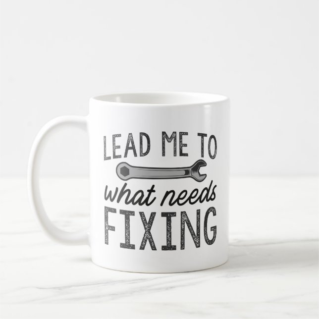 Caneca De Café Leve-Me A Que Necessita Correção (Esquerda)