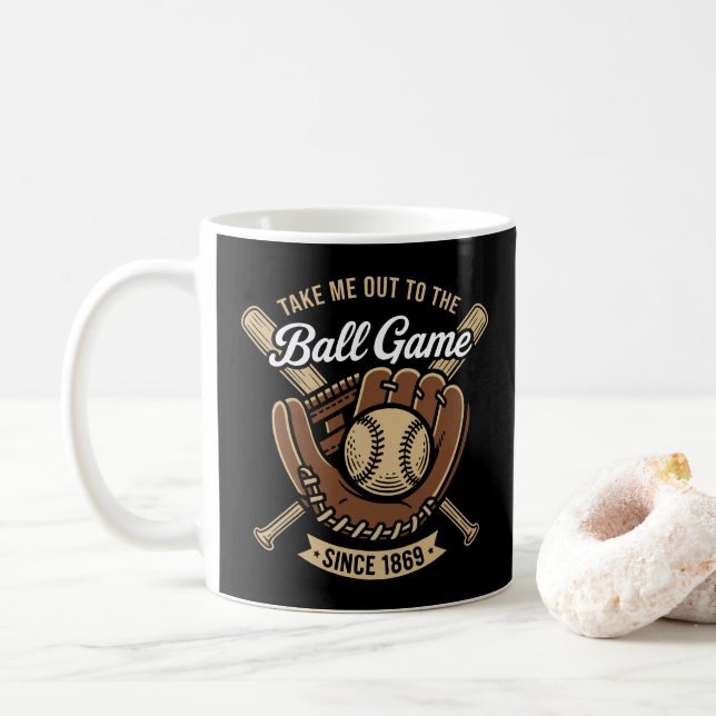 Caneca De Café Leve-me ao Jogo da Bola (Com Donut)