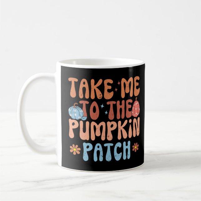 Caneca De Café Leve-me ao Pumpkin Patch (Esquerda)