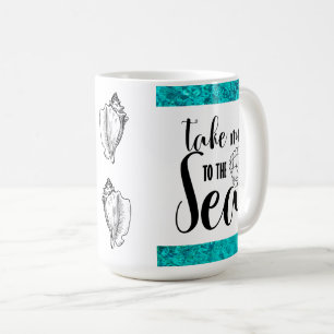 Caneca De Café Leve-me ao Sea Conch Shell
