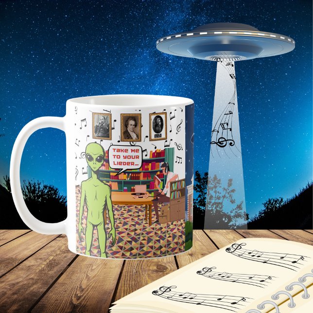 Caneca De Café Leve-Me Ao Seu Lieder... Mug De Café. (Criador carregado)