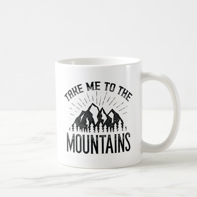 Caneca De Café Leve-Me Às Montanhas (Direita)