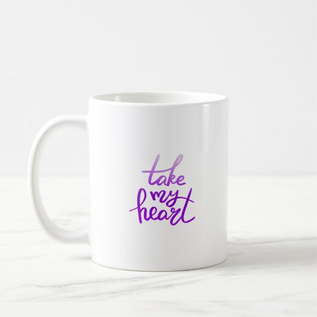 Caneca De Café leve meu coração (Esquerda)