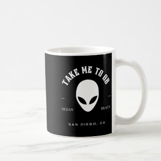 Caneca De Café Leve Para Ob Alien - Ocean Beach San Diego