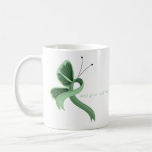 Caneca De Café Leve verde Fita Borboleta Borboleta Café Mug
