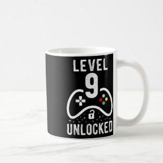 Caneca De Café Level 9 Unlocked Video Game 9th Birthday Gift 