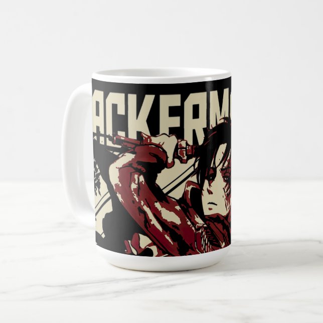 Caneca De Café Levi Ackerman (Frente Esquerda)