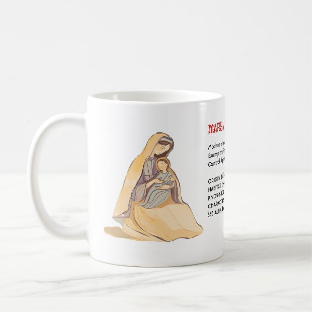Caneca De Café Lexicon de Maria Bíblica Design – Uma Homenagem de (Esquerda)