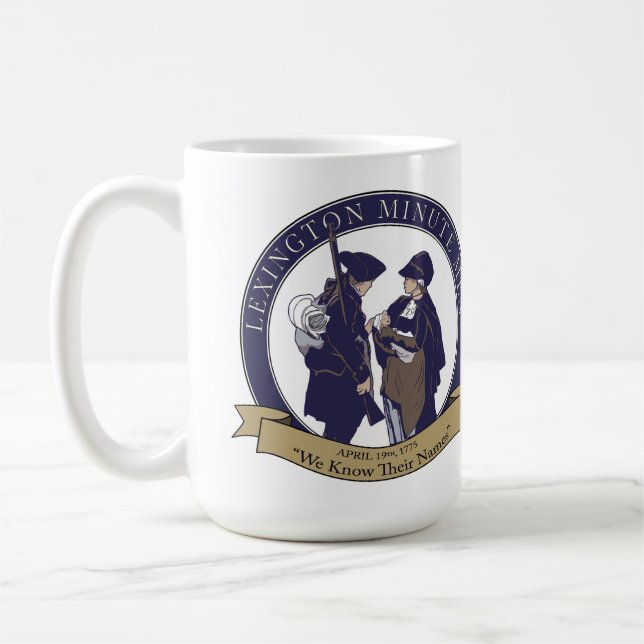 Caneca De Café Lexington Minute Men Mug (Esquerda)