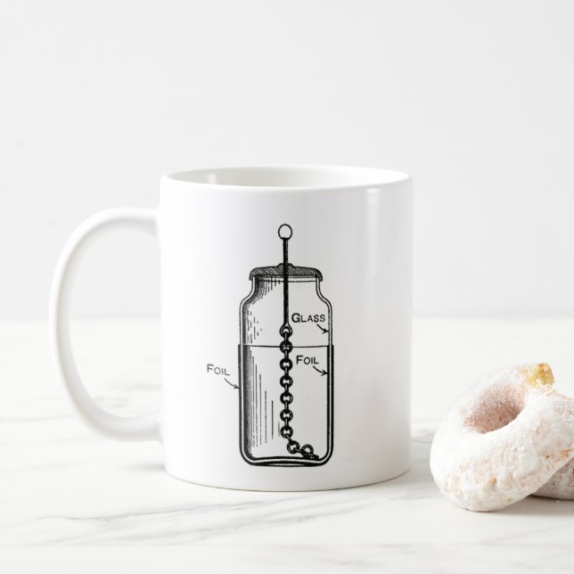 Caneca De Café Leyden Jar Guilty foi acusado (Com Donut)