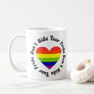 Caneca De Café LGBT Não Esconda Seu Orgulho, GayPride