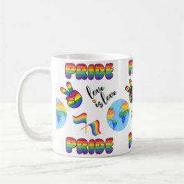 Caneca De Café LGBTQ+ Orgulho Amor é Mug