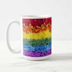 Caneca De Café LGBTQ Primário Coleção de Flores