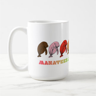 Caneca De Café LGBTQIA+ Manatees só quer um abraço