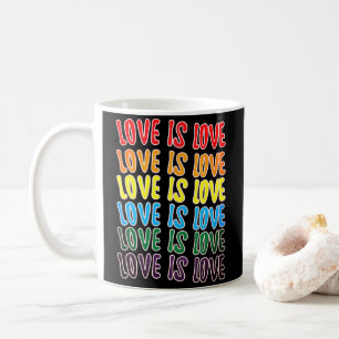 Caneca De Café LgbtqLove é a tipografia do amor