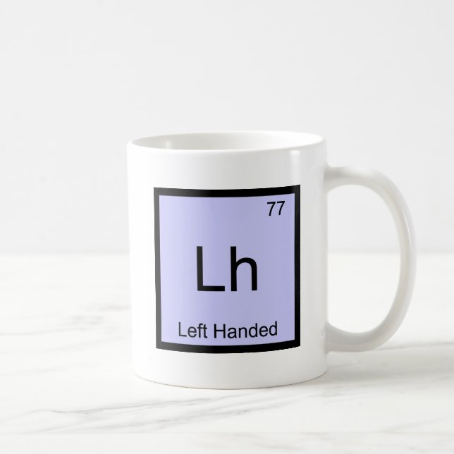 Caneca De Café Lh - Camiseta Símbolo de Elemento Químico para Can (Direita)