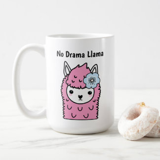 Caneca De Café Lhama fofa, lhama sem drama