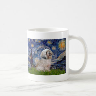 Caneca De Café Lhasa Apso 10 - Noite Estrelada