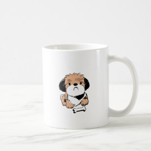Caneca De Café Lhasa Apso e petisco canino