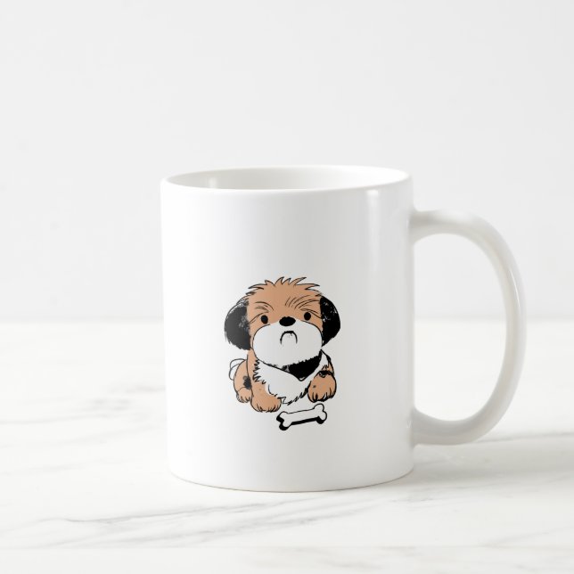 Caneca De Café Lhasa Apso e petisco canino (Direita)