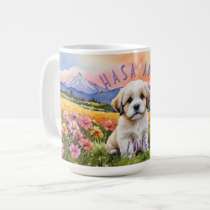 Caneca De Café Lhasa Apso Puppy Sunrise Combo Mug