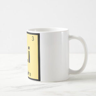 Caneca De Café Li - Linguine Massa Química Tabela Periódica