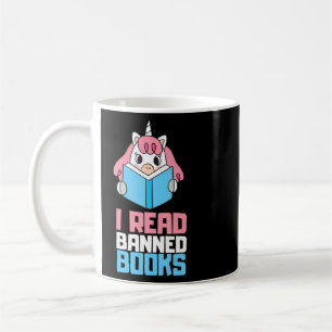 Caneca De Café Li o worm de Leitura de Livros Banidos
