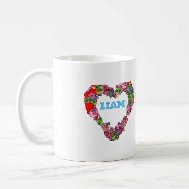 Caneca De Café Liam Love design (Esquerda)