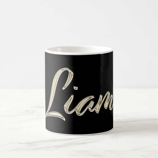 Caneca De Café Liam Name whitegold Tasse Teetasse Kaffeetasse (Centro)