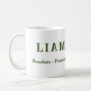 Caneca De Café {Liam} Nome Significa Escudo