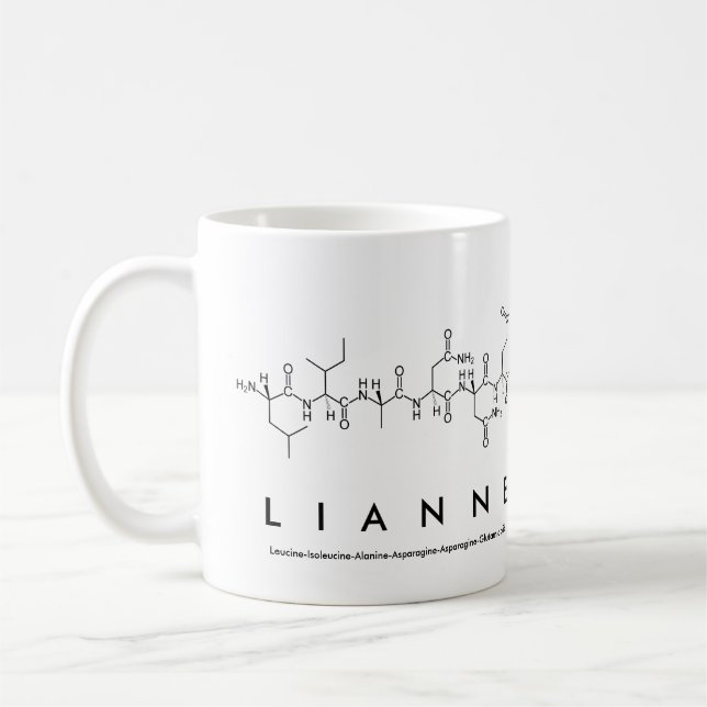 Caneca De Café Lianne peptide name mug (Esquerda)