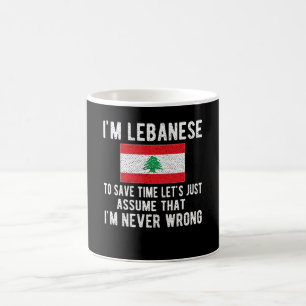 Caneca De Café Libanês Patrimônio Libanês Raja Bandeira Libane