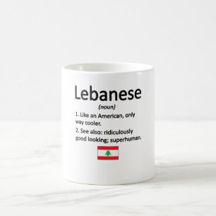 Caneca De Café Libanês Raízes Líbano Bandeira Patrimônio Libanês