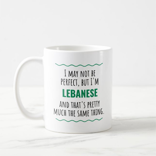 Caneca De Café Líbano libanês: Gift Idea (Esquerda)