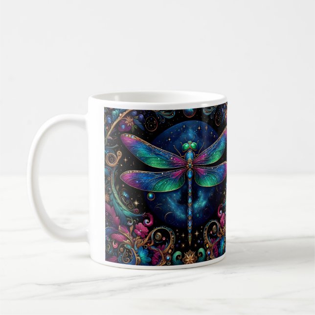 Caneca De Café Libélula Celestial (Esquerda)