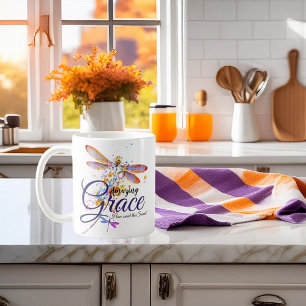 Caneca De Café Libélula respingo Amazing Grace 