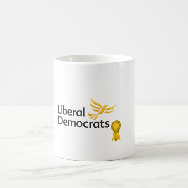Caneca De Café Liberais Democratas Mug (Centro)