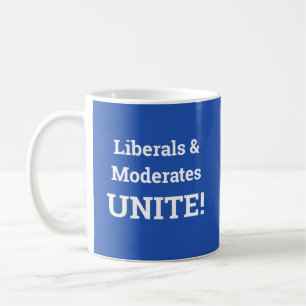 Caneca De Café Liberais & Moderados UNIDOS!