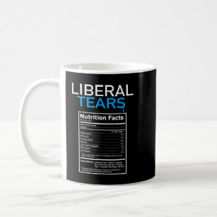Caneca De Café Liberal Lágrimas Anti-Liberal Pro Trump Republican