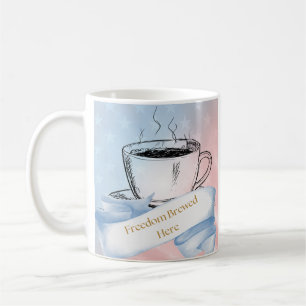 Caneca De Café Liberdade Criou Aqui Uma Banheira De Café Patrióti