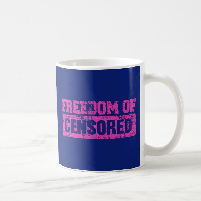 Caneca De Café Liberdade de expressão talvez não (Direita)