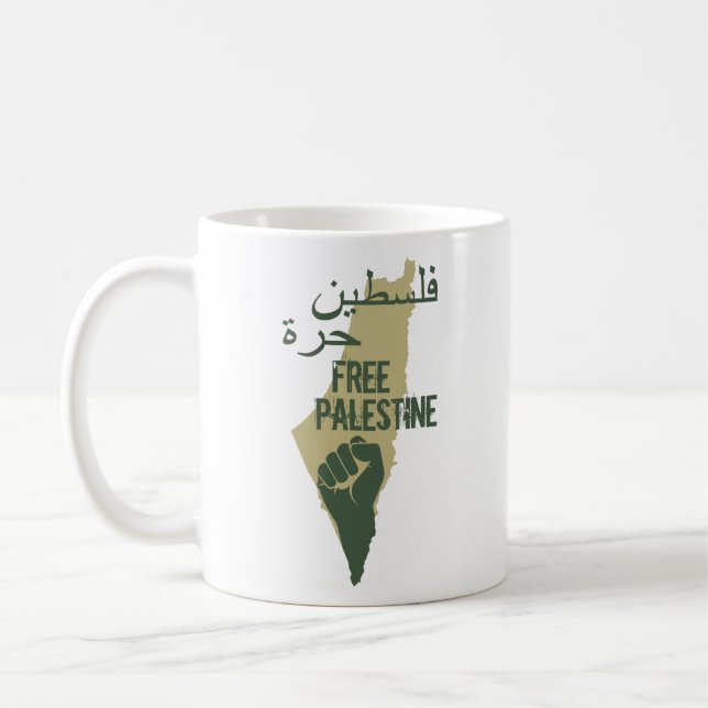 Caneca De Café liberdade de palestina livre (Esquerda)