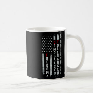 Caneca De Café Liberdade Democracia Tolerância Justiça Todas As R