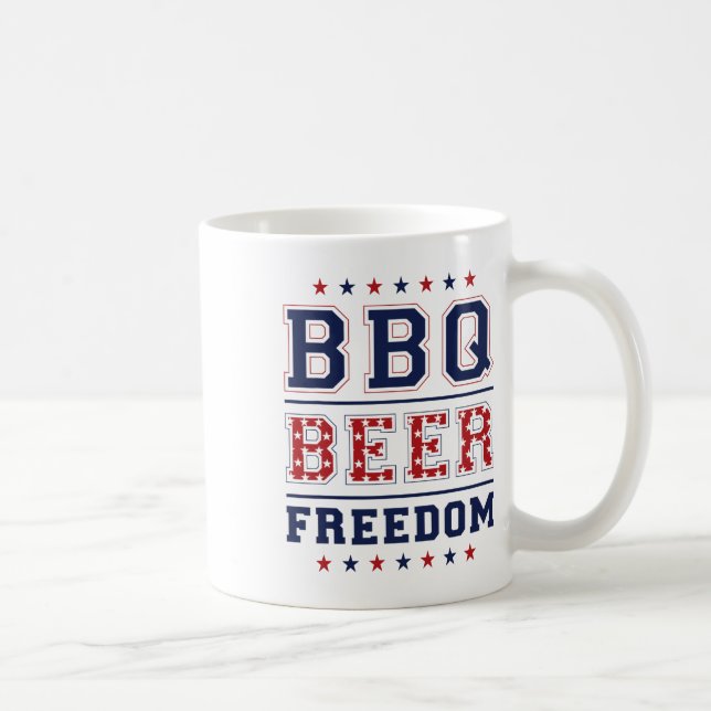Caneca De Café Liberdade do Beer do churrasco 1 (Direita)
