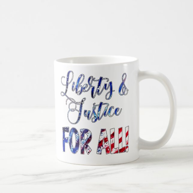 Caneca De Café Liberdade E Justiça Para Todos (Direita)
