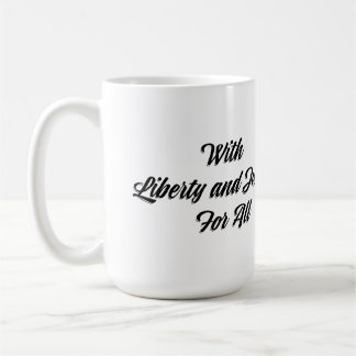 Caneca De Café Liberdade e Justiça para Todos