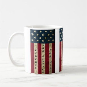 Caneca De Café Liberdade E Justiça Para Todos