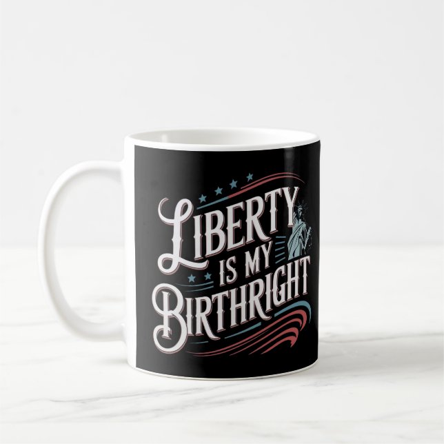 Caneca De Café Liberdade é Meu Birthright (Esquerda)