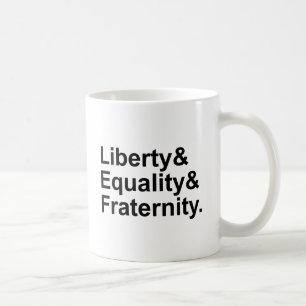 Caneca De Café Liberdade Igualdade Fraternidade Lema da República